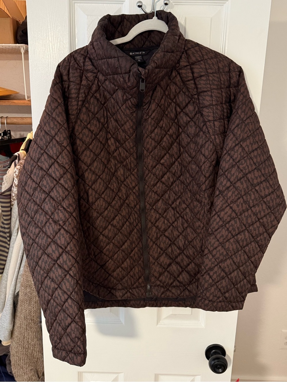 Athleta Quilted Jacket in Brown